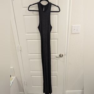 Skims shimmer racer back ribbed dress